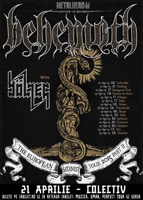 Trupa poloneza Behemoth canta la Bucuresti, pe 21 aprilie